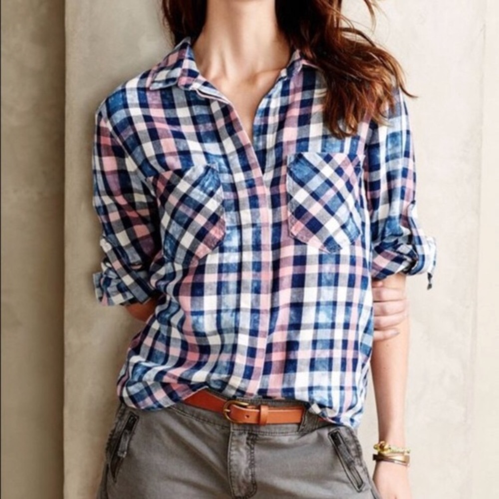 Anthropologie Cloth & Stone Button Down Shirt